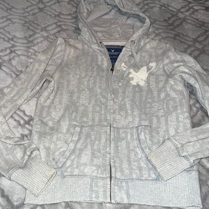 Like new American Eagle gray hoodie size M